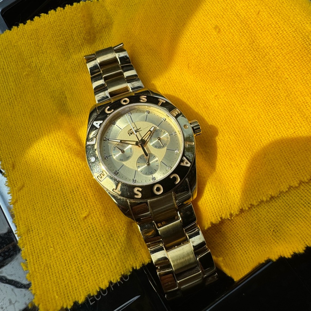 Lacoste Gold Watch